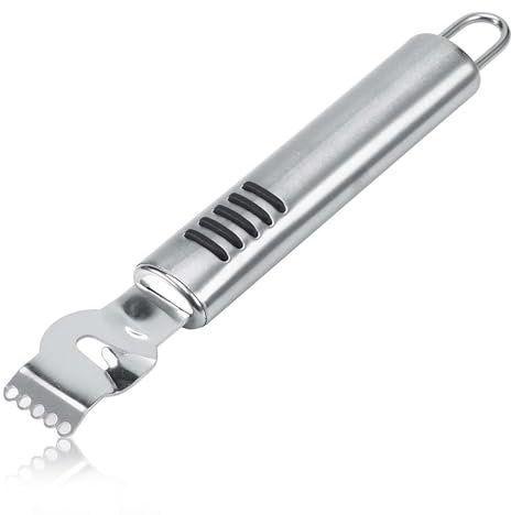 Citrus Lemon Peeler Zester, Stainless Steel Lemon Lime Orange Peeler Fruit Zester Citrus Scraper Stripper for Cocktails Kitchen