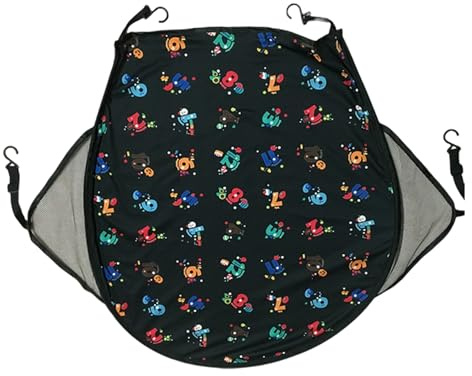 Pare-soleil extensible pour poussette - Cadre renforcé - Facile à installer - Lavable en machine - Tissu polyester - Pour poussette - Protection solaire