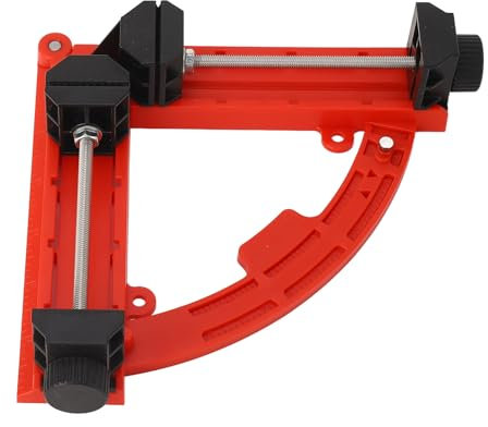 Morsetto ad angolo di 90 gradi, morsetto angolare regolabile in diagonale a 45°, scala metrica in pollici, per progetti di lavorazione del legno