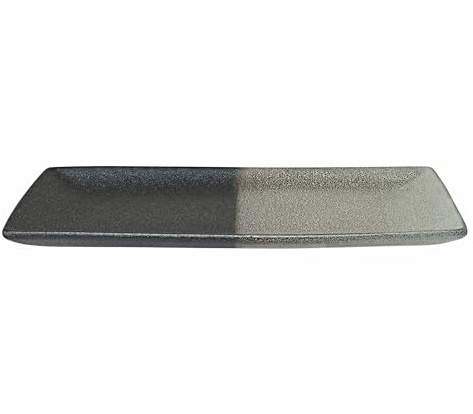 Maxwell & Williams AX0578 Platte eckig - 27,5 x 16 cm - Umi - Servierschale mit Reaktivglasur grau-schwarz, Geschenkbox