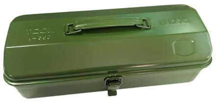 Sharplace Werkzeugkiste aus Eisen, leer, Werkzeugkasten, Mehrzweck-Aufbewahrung für Hardware, leicht zugänglich, Werkzeugkiste für Elektriker, GrÜn