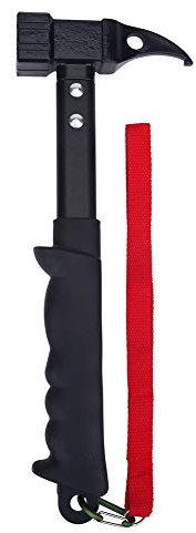 Martillo de Encuadre, Martillo Al Aire de Alta Resistencia con de Goma y Cordón, Extractor de Uñas Integrado para Acampar