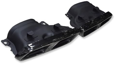 Endrohrblenden Auto-Auspuff-Schalldämpfer-Tipps Für Benz Für C63 W205 C200 C300 C180 C260 2015-2018 Quad-Endrohrdüse Auto Auspuffblende(Black B)