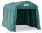 Tenda da garage in PVC, 2,4 x 3,6 m, verde, telaio in acciaio zincato e 100% tessuto PVC, durevole e resistente alle intemperie, ideale per giardino, terrazza ed eventi all'aperto