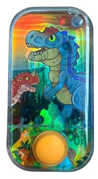 BLUECHOLON Vattenspel med dinosaurier, ringar skicklighetsbollar för resor, 11 x 6 cm, Aguaplay (orange)