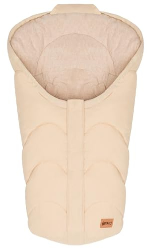 Fillikid Baby Fußsack Babyschale Kinderwagen Torre Exklusiv | Winterfußsack mit warmem Innenfutter, wind- & wasserabweisend | Einschlagdecke Winter | Universell geeignet für Neugeborene