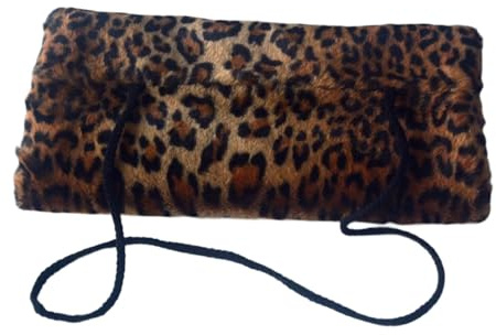 Ddujbtp Handmuff aus Kunstpelz, für Erwachsene, Teenager, warme Plüsch-Muffs, Stulpen mit Umhängeband, warme Tasche