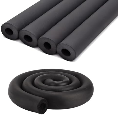 Isolierschlauch Rohrisolierung 16mm 20mm 25mm 32mm 50mm 63.0mm 76mm 90mm 110mm Innendurchmesser, Isolierung Heizungsrohre Schaumstoff, Heizung Isolierung(T20mm X ID76mm X L1.8M)