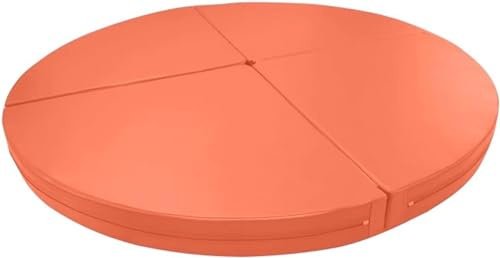 Tapis de Pole Dance Ultra-résistant - Tapis Rond de 5 cm d'épaisseur avec revêtement en Cuir PU antidérapant pour Une Pratique et Un entraînement de Pole Dance en Toute sécurité.