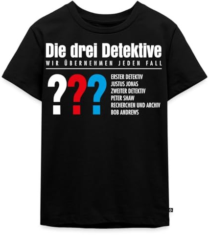 Die DREI Fragezeichen Detektive Visitenkarte Kinder Premium T-Shirt