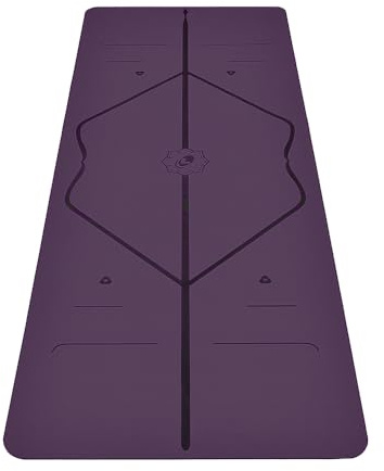 Tappetino yoga originale Liforme - Borsa yoga inclusa - Sistema di allineamento brevettato, presa da guerriero, antiscivolo, resistente al sudore, lungo, largo, spesso 4,2 mm per il massimo comfort