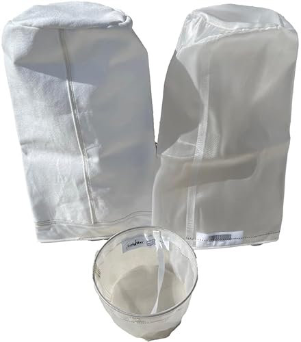 Pack EasyFilter Compatible Desjoyaux – 2 Poches filtrantes (5 ou 10 microns) + 1 Panier Skimmer Préfiltre Breveté – Nettoyage Facile et Sans Chaussette