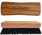 Schrader Glanzbürste - Holzbürste zum Polieren, ideal als Schuhbürste - Aus Buchenholz und Naturhaar - 13,5 x 4,5 cm - 1 Stück