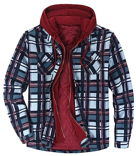 Fahrradponcho Herren Wasserdicht Übergangsjacke Jungen Steppmantel Abnehmbare Ärmel Steppjacke Lang Weste Winter Weste Mit Kapuze Herren Wander Jacke Wasserdicht Herren Regen Jacke Herren(Wein, XL)