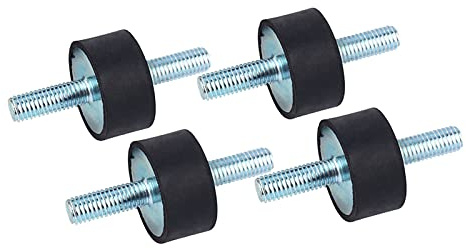 Camrusic M8 x 23 mm Gumminoppen Stoßdämpfer, Gummiisolatoren 30 x 15 mm für Luftkompressorpumpe, Anti Vibrations Gummihalterung, Stoßdämpfer (4 Stück)