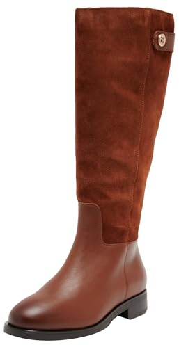Tommy Hilfiger TH Stud Leather Mix Long Boot Fw0fw08341, Stivali Alti Donna