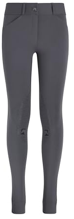 Dover Saddlery Riding Sport - Kids’ Essential Jodhpur, Color: Charcoal, Size: 10
