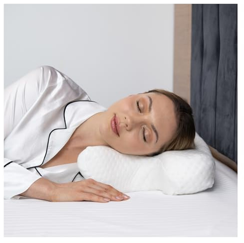 Lepeshur Oreiller de beauté. Beauty Pillow. Anti-rides, Anti Wrinkle, Anti Aging, Anti-vieillissement, Coussin en mousse à mémoire de forme. Oreiller pour dormeurs sur le côté. Oreiller de soutien du