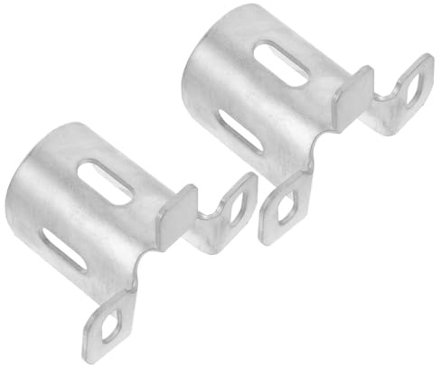 iplusmile Supporto per Tapparelle in Ferro 2 Pezzi Argento Design di Facile Installazione per Porte e Negozi o Fabbriche