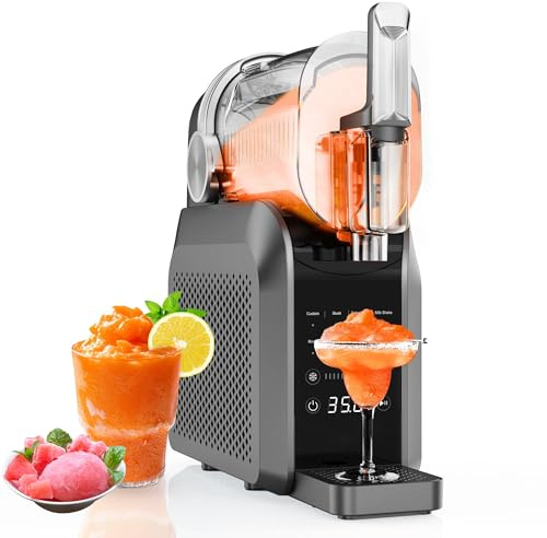 Slushie Machine, Machine de Boisson surgelée de 74 oz, Fabricant de Boissons pour la Maison avec Une Fonction d'autonomie, Pas de Glace nécessaire, 7 préréglage avec des Milkshakes, des frappes