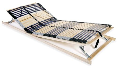 Woonisher Somier con Cabecero Y Pies Ajustables Y 42 Listones 70x200 Cm, 7 Zonas De Confort, Estructura Robusta De Haya Y Abedul, Múltiples Posiciones De Descanso, Máximo Confort Y Versatilidad