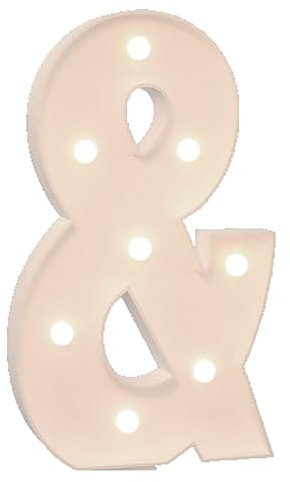 Alphabet LED Lights, 4ft Large Marquee Cardboard Letters For Birthday, Graduation Decorations Wedding Home Decoration(AND,120cm/4ft)