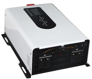 Inverter Potenza Inverter Sinusoidale Per Pura 10KW 5KW 12V 24V 48V 110V 120V 220V 12000W 10000W Portatile Caricabatterie Solare Grid Power Convertitore Auto(220V(60HZ),5000W 2500W,24V)