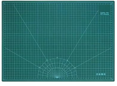 NCONCO Schneidematte A0 90x120 cm Grün – Selbstheilende Cutting Mat A0, 5-lagig & schnittfest, beidseitig Bedruckt, extra große Bastelunterlage & Schneideunterlage für Nähen, Patchwork, Modellbau
