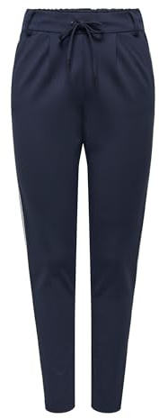 ONLY Damen Onlpoptrash Piping Pant Noos Hose, Blau (Night Sky), 38W / 30L
