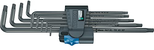 Wera 05024450001 967/9 TX XL HF 1 Winkelschlüsselsatz mit Haltefunktion, lang, 9-teilig