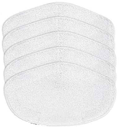 5 waschbare Tücher für Polti Vaporetto PAEU0332, Smart 120, Smart 35_Mop, Smart 40_Mop, Smart 100, SV400_Hygiene, SV420_Frescovap, SV440_Double, Weiß BP06-01 18 _x_31 _cm