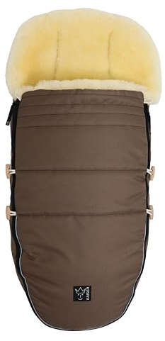Kaiser 6544585 Lammfell Fußsack LOVE THE NATURE Farbe: caribou