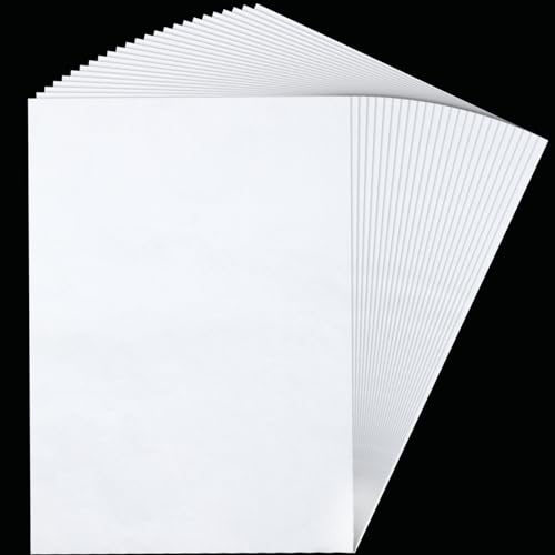 Wincredulous 50 Sheets Carbon Transfer Tracing Paper, Thick Quality Tracing Transfer Paper, Graphic Transfer tracing Papers for Metal, Wood, Paper, Glass, Carving(21x29.7cm) (White)