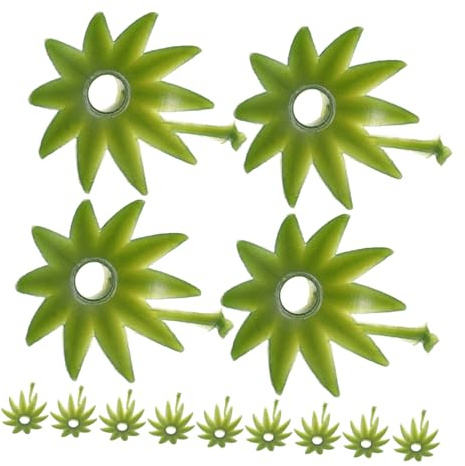 Operitacx Lot De 100 Petites Bases De Fleurs Artificielles Fournitures De Fabrication De Fleurs Calices Floraux En Plastique Sépales En Plastique