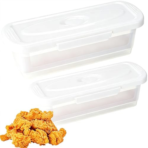 Genérico Mejor Bol Agitador Rebozador,Set de 2 Utensilios Cocina Multifuncionales con Bandeja - Estación Rebozado para Pollo,Alitas De Pollo, Verduras, Hogar, Cocina, Restaurante, Y Comedor