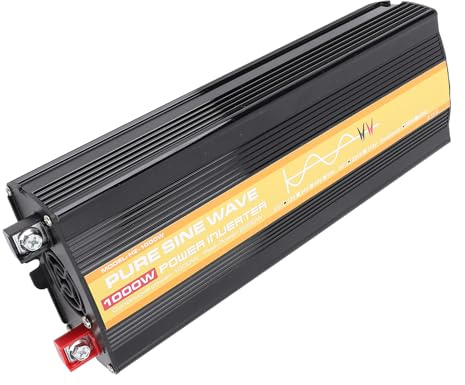 Jopwkuin Alimentatore Affidabile Ed Efficiente con Inverter a Sinusoidale Pura da 1000 W per Auto e, Design Leggero e Compatto