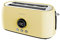 Cecotec ClassicToast 15000 Tostapane digitale extra doppio giallo 1500 W, 2 slot extra larghi per 4 toast, display digitale, 3 funzioni, aste superiori, design retrò, colore giallo