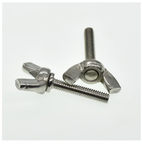 M3 M4 M5 M6 M8 M10 DIN316 Schmetterlingsschraube 304 Edelstahl Flügelschraube Flügelschraube Klaue Handschrauben anziehen(M10-16mm(5pcs))