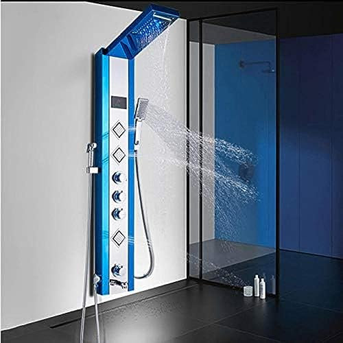 Pannello per Doccia Doccia Pannello LED CASSAGGIO Posse LCD Display Digitale Colonna Doccia Bidet Massage Spray Bath Mixer Acqua Tap Tap Tap Docntila ui