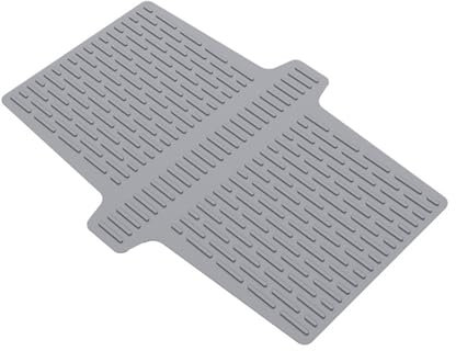 Tefexer Silicone Sink Protector Sink Saddle Kitchen Sink Mat Sink Divider Mat Kitchen Divided Sink Protector Mat for Glassware Dishes