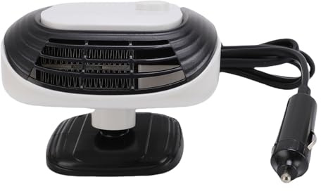 HELEVIA Réfonceur de Dégivrage de Dégivrage de Voiture Portable, Chauffage Rapide, Circulation de L'air, Conduite Hivernale Sûre, Utilisation Rapide, Puissante, économe en énergie (Blanc)