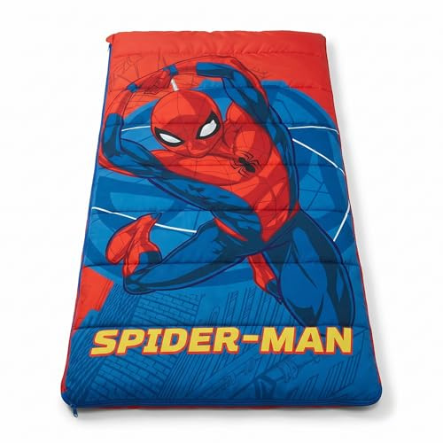 Disney bilar/Mimmi Pigg/Marie Cat/Spiderman Avengers barnsovsäck 70 x 140 cm | Lätt och varm 100 % polyester slummer väska med dragkedja | Perfekt för skolresor, övernattningar och camping