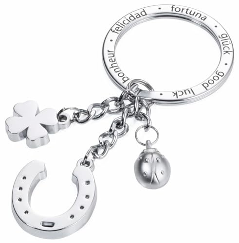 Troika GLÜCKSBRINGER Hufeisen Schlüsselanhänger, 11 cm, Silber