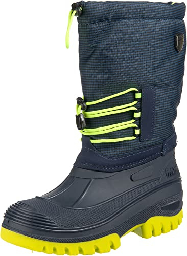 CMP KIDS AHTO WP SNOW BOOTS, Stivali da Neve Unisex - Bambini e ragazzi, Black Blue, 40 EU