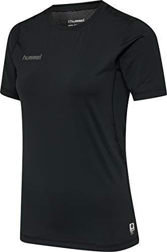 hummel Womens Hml First Performance T-Shirt, Black, Medium