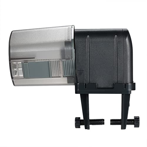 Ailgely Aquarium Futterautomat, Automatischer Fischfutterautomat, Aquarium-Fütterungstimer, Fischfutterspender, Verstellbarer Auslass, App-gesteuerte Sprachsteuerung, Kompatibel mit Alexa