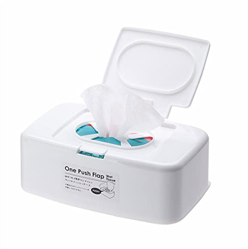 Feuchttuchbox für Feuchttücher, Spender, Taschentuchbox, Wattestäbchen-Aufbewahrungsbox für Auto