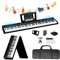 TERENCE [Nuova] 30W Pianoforte digitale Il pianoforte elettronico pieghevole più sottile e leggero Tastiera pesata a 88 tasti Touchpad a specchio Con interfaccia Bluetooth e MIDI Suona stili diversi
