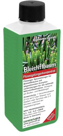 Bleistiftbaum-Dünger - Euphorbia tirucalli: Optimaler NPK Flüssigdünger für Ihren Milchbusch 250 ml