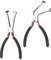2Pcs Elektrische Trennzange - Elektro-installationszange, Elektriker Zange Spitzzange, Flachrundzange Kombizange Werkzeug, Elektro Pliers Zangen Set, Abziehwerkzeuge für die Autoreparatur